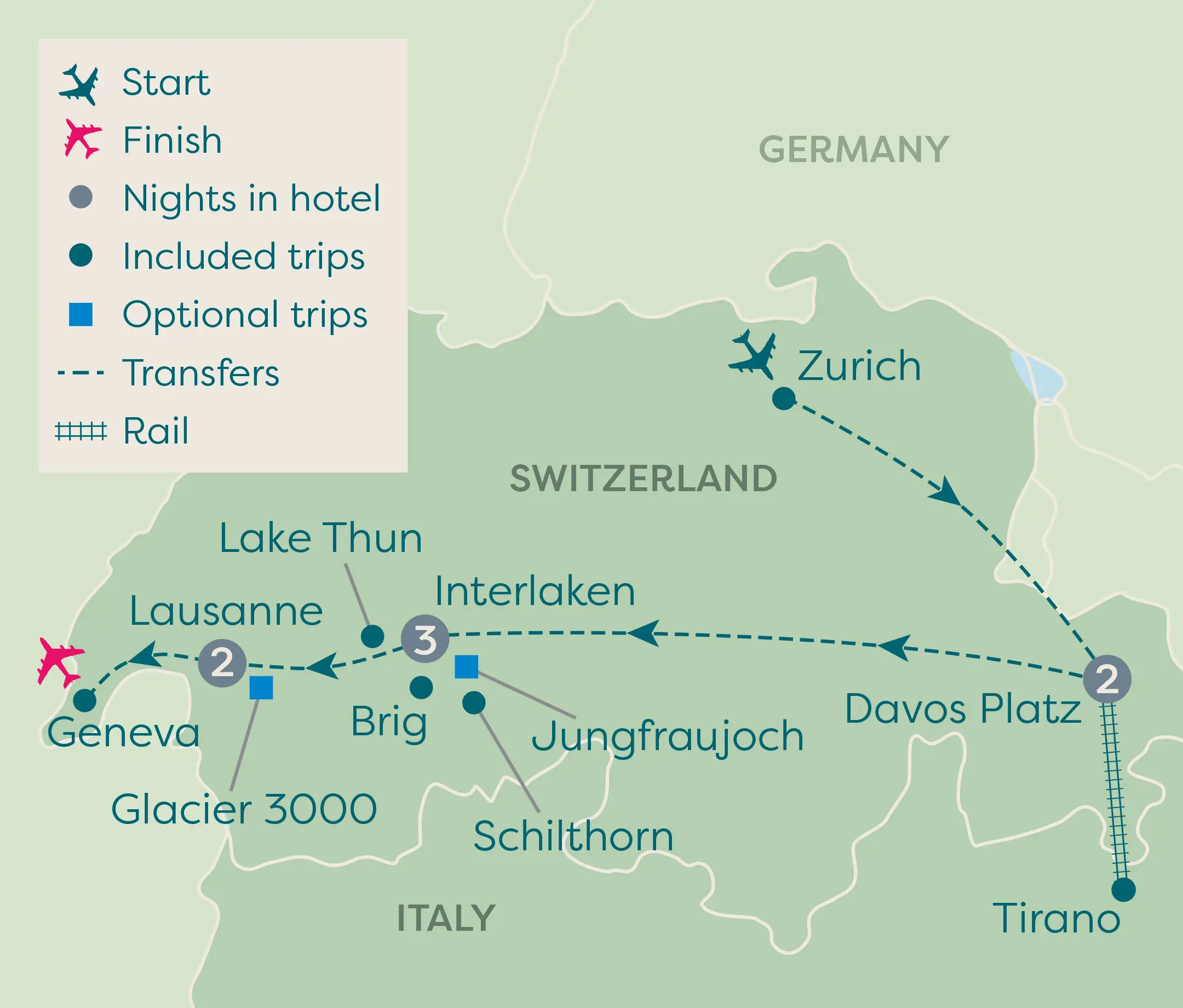 SWITZERLAND map