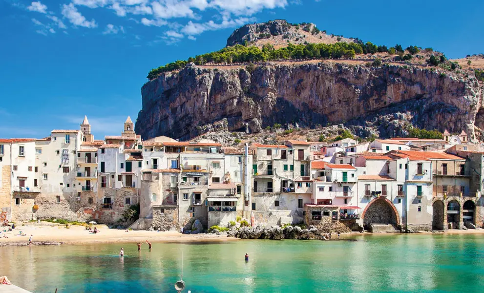 A stunning view of Cefalù on the coast of Sicily